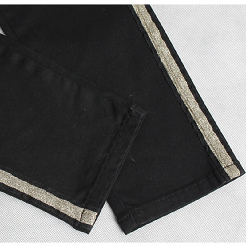 Женские узкие джинсы LOGAMI с завышенной талией женские в стиле пэчворк брюки