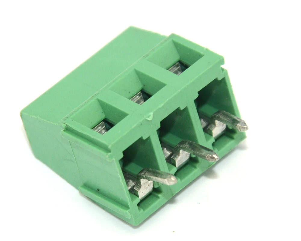 10 шт. винтовой KF-128-5.0-3 Pin 5 0 мм прямой штырь PCB клеммный блок коннектор Бесплатная