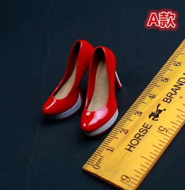 

Аксессуары для фигурок в масштабе 1/6, женская обувь на высоком каблуке для куклы экшн-фигурки 12 дюймов. Голова, тело и другие аксессуары в ком...