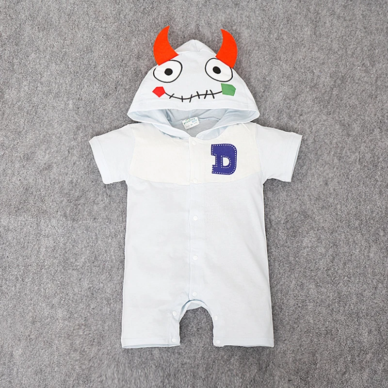2016 Summer New fashion baby boys and girls cute animals shapes Hooded Romper cotton climbing clothes free shipping | Детская одежда и