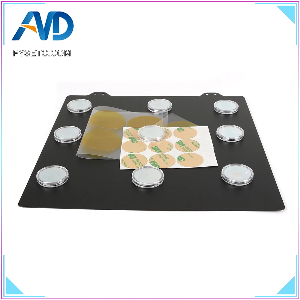 

235x235mm Double Sided Textured PEI Spring Steel Sheet + Magnet To Be Magnetic Hot Bed For Ender-3 Ender 3s TEVO Flash