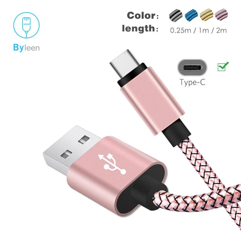 Кабель для быстрой зарядки USB C type C для huawei mate 20 Pro P30 P20 Lite Honor V20 V30 нейлоновый шнур для быстрой зарядки