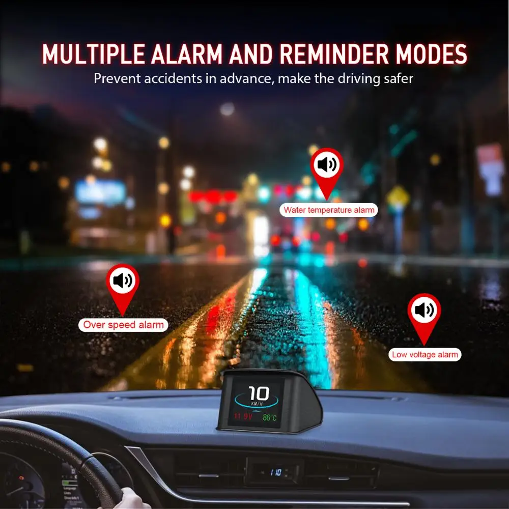 HUD Head Up Дисплей AIHG автомобиля Скорость ometer с OBD2/EUOBD Порты и разъёмы Смарт Цифровой