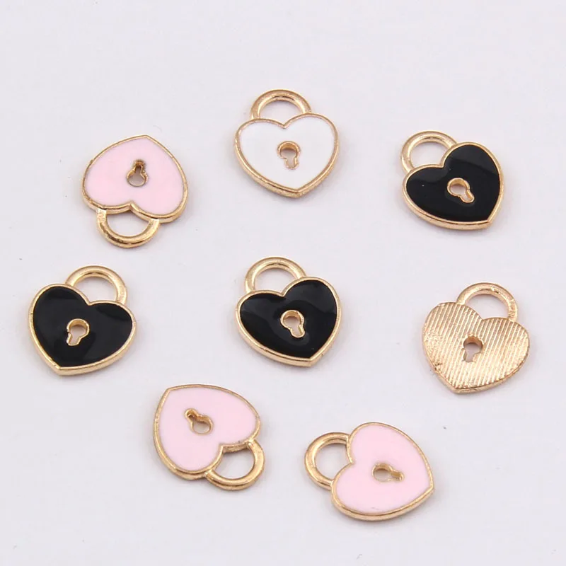 2019 Популярные Подвески из нового сплава эмалевый замок и ключ любви подвеска