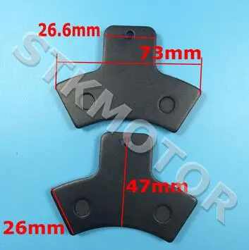 Черный Задние тормозные колодки для LINHAI Goon 260 07-09 QUADZILLA CUV 300 08-09 4 e CVT стояночный тормоз 07-08 QZ E 09 320 500 4x4 06-07 - Цвет: Черный