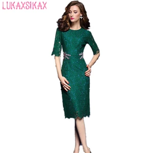 Женское модельное платье со стрекозой, элегантное дизайнерское праздничное платье высокого качества с кружевом и бисером, лето 2020