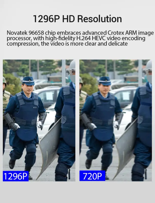 BOBLOV PD50 камера 64 Гб HD 1296P ИК ночного видения Быстрая зарядка безопасности видео