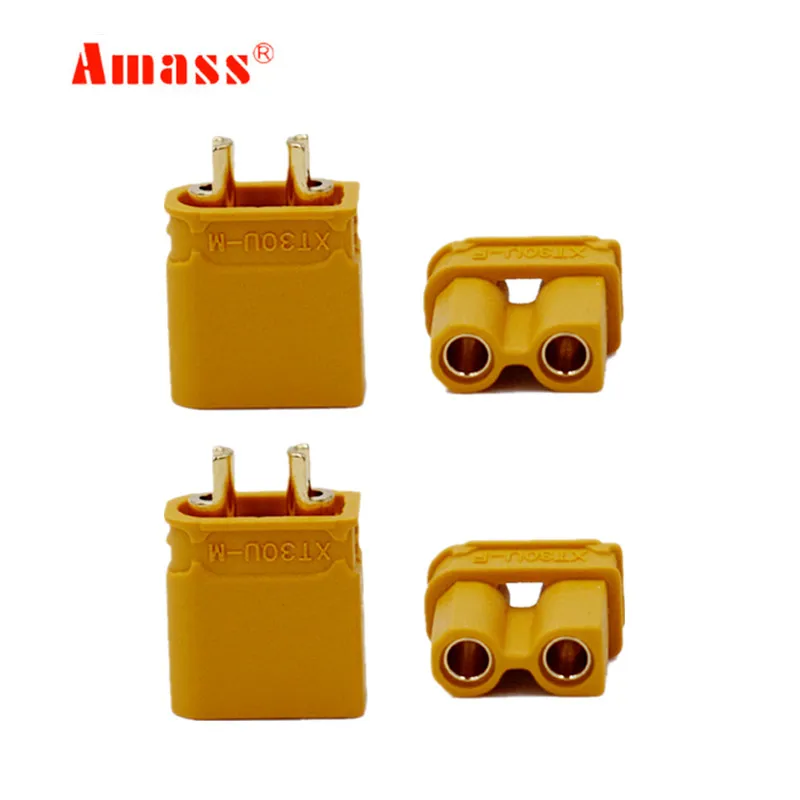 

50 pairs Amass XT30U Male and Female Connector for RC Lipo Battery 20%off