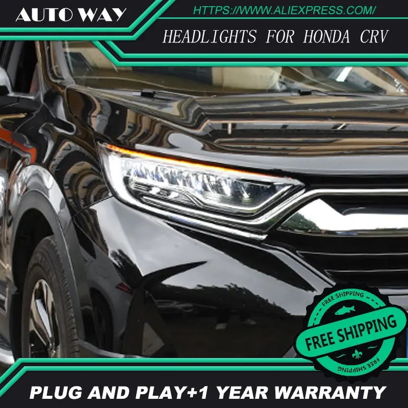 Стайлинга автомобилей Фара для Honda CRV фары CR-V светодиодный задний фонарь светодиодный вариант Ангел глаз Bi Xenon светодиодный луч