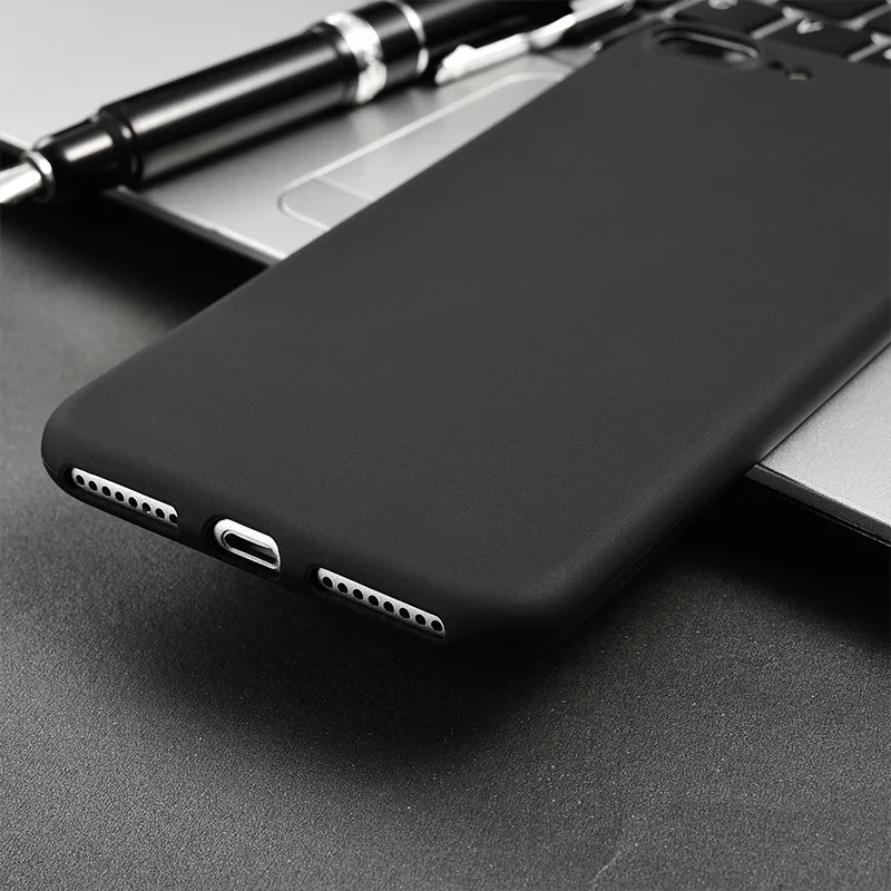 Matte Black Soft Mobile Phone Case Coque For Apple iPhone X XS Max XR 8 7 6 S 6S Plus SE 5 5S 5se 7plus 8plus 10 Silicone Cover