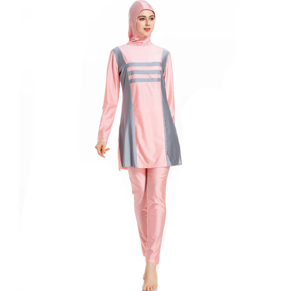 2019 г. мусульманские купальники Burkini купальный костюм с длинным рукавом и шапкой