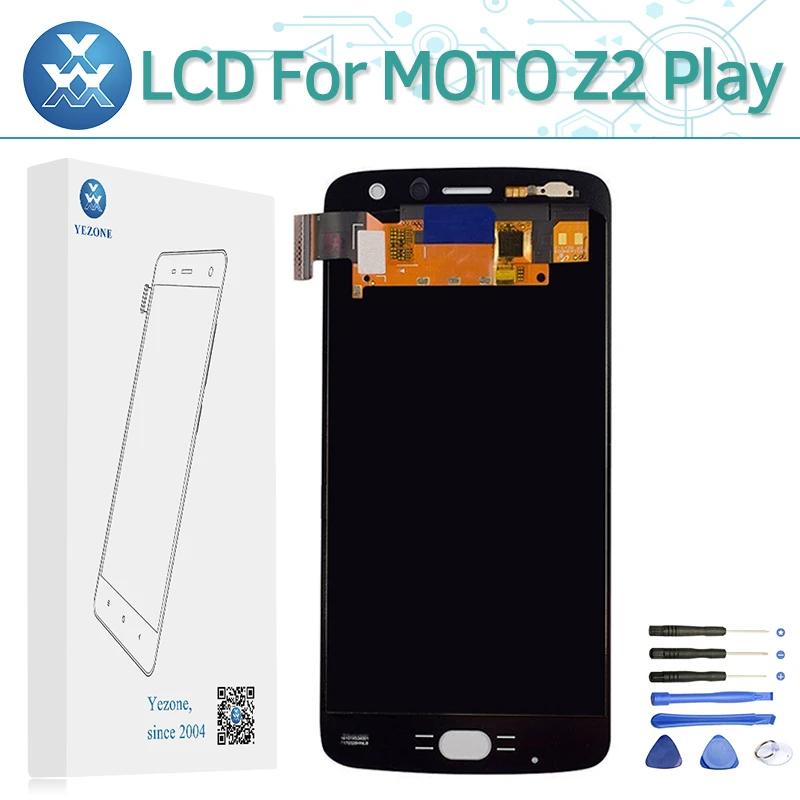 AMOLED ЖК-дисплей Дисплей для Motorola MOTO Z2 играть XT1710 Экран Touch Панель дигитайзер