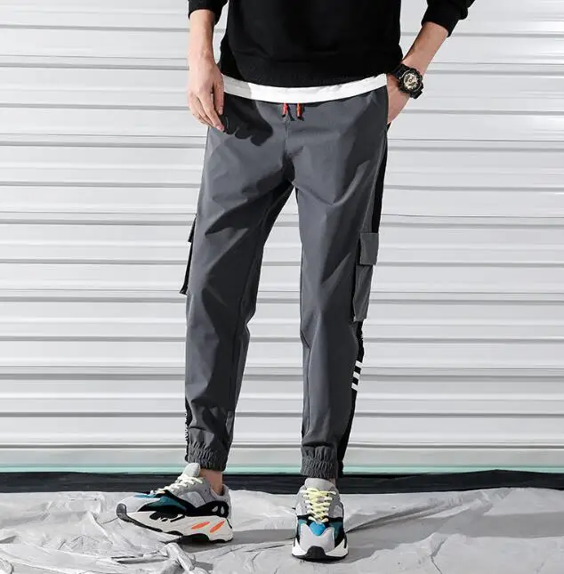 Модные рабочие повседневные брюки мужские спортивные штаны|Брюки-карго| |
