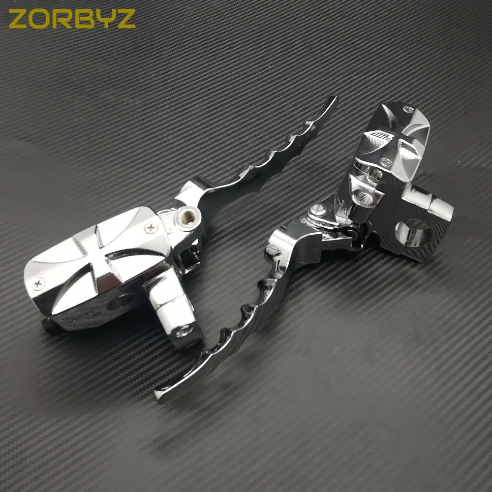 ZORBYZ 1 дюйм 25 мм хромированный крестовой рычаг управления на руль резервуар
