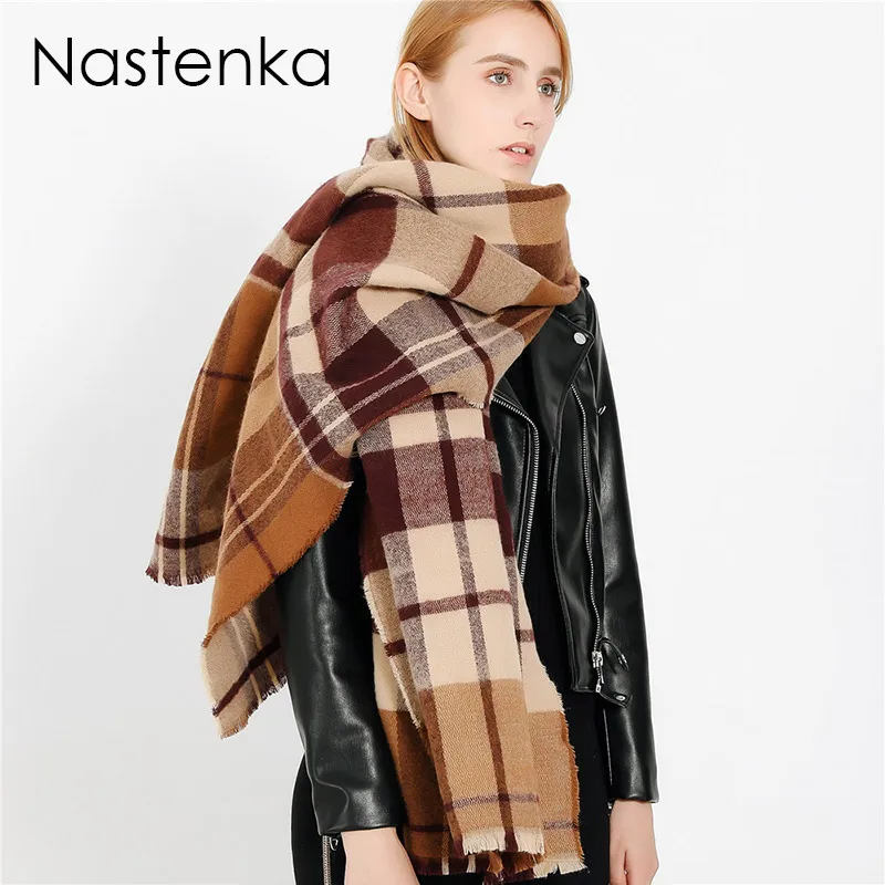 Женский шарф из пашмины Foulard Femme зимний кашемировый с кисточками женские шарфы в