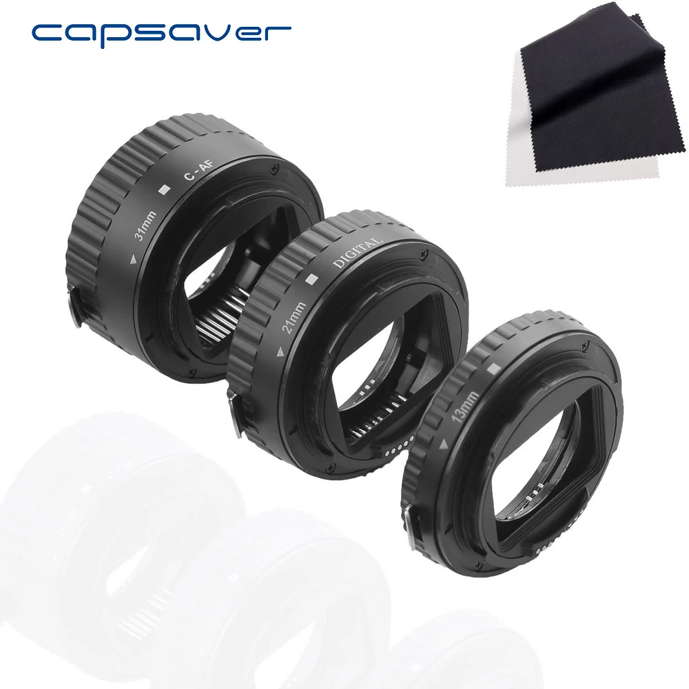 Capsaver MET C4 пластиковый Автофокус AF Макро Удлинитель кольцо для Canon EOS макро линзы