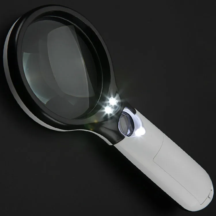 AIBOULLY 10 Times Magnification Handheld Magnifier With LED Light Outdoor Carrying Survival Tool Reading Recognition Antique | Инструменты