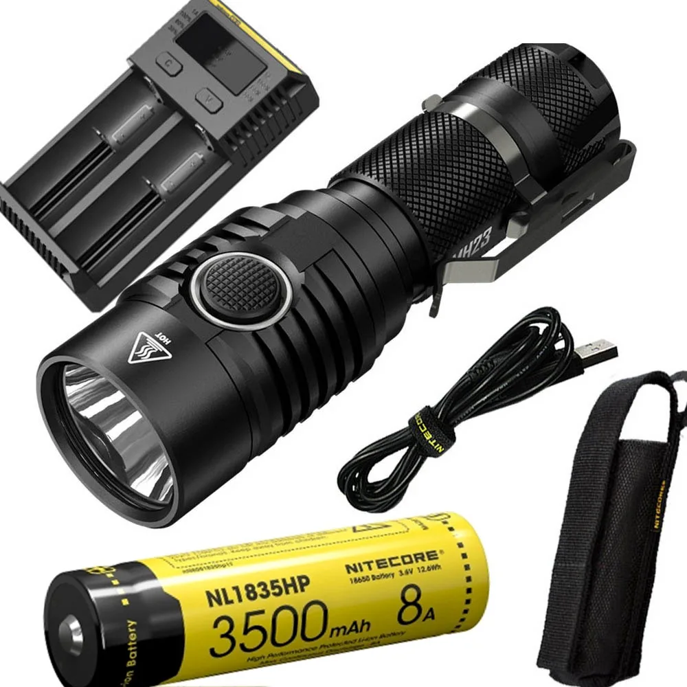 Уличный фонарик NITECORE MH23 CREE XHP35 HD светодиодный макс. с лучом 1800 люмен расстояние 294