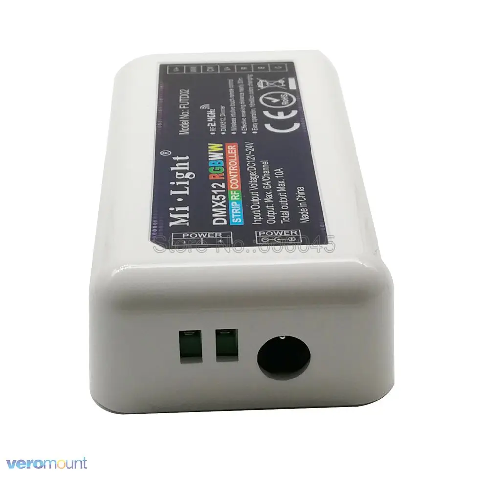 Milight FUTD02 DMX512 RGB + CCT полоса управления Лер 2 4G RF беспроводной пульт дистанционного и