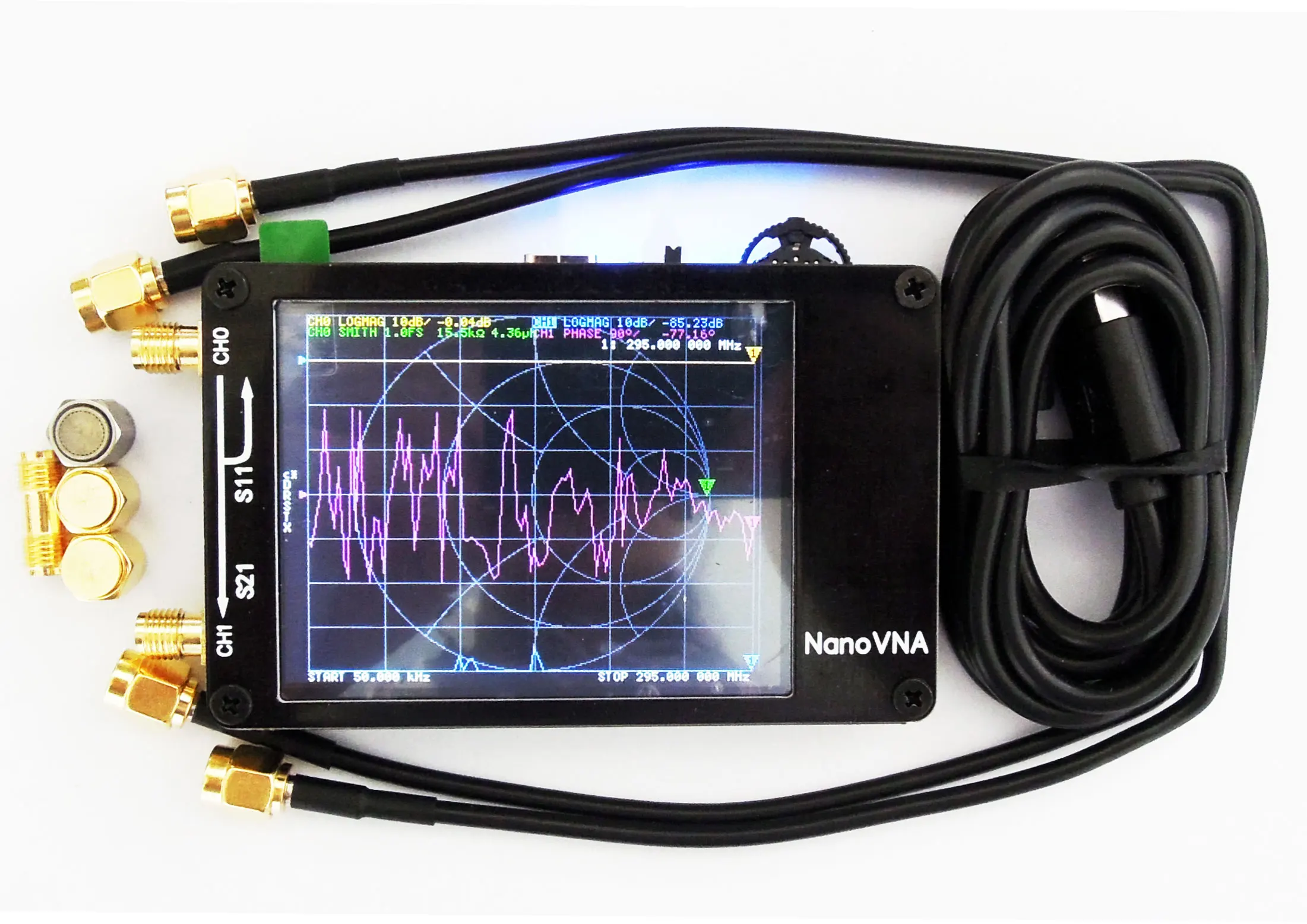Векторный анализатор сети NanoVNA 50 кГц 900 МГц цифровой ЖК дисплей HF VHF UHF антенны