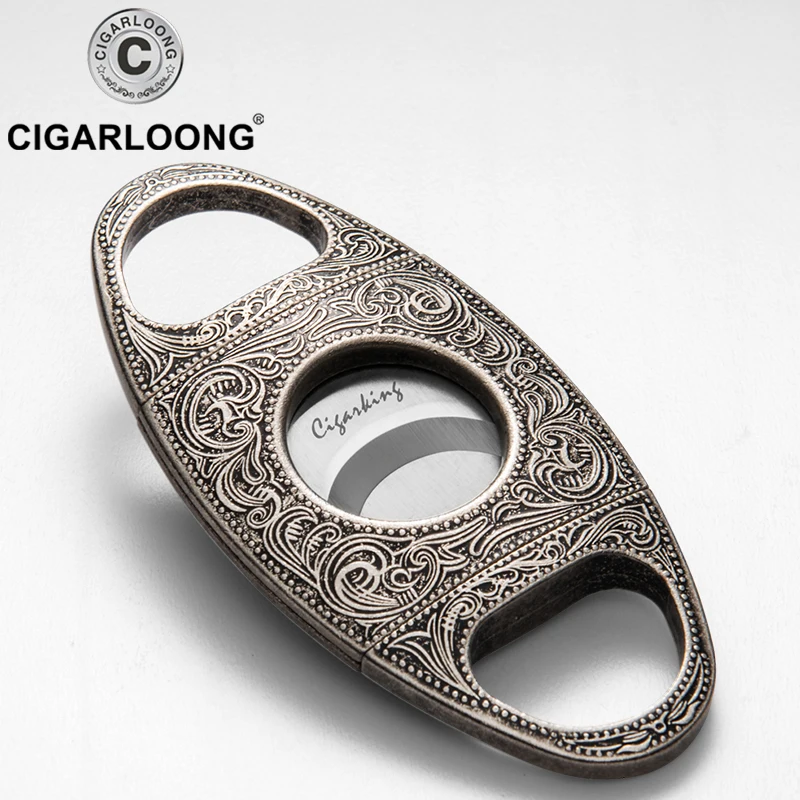 CIAGARLOONG ножницы для сигар металлический нож из нержавеющей стали с двойным