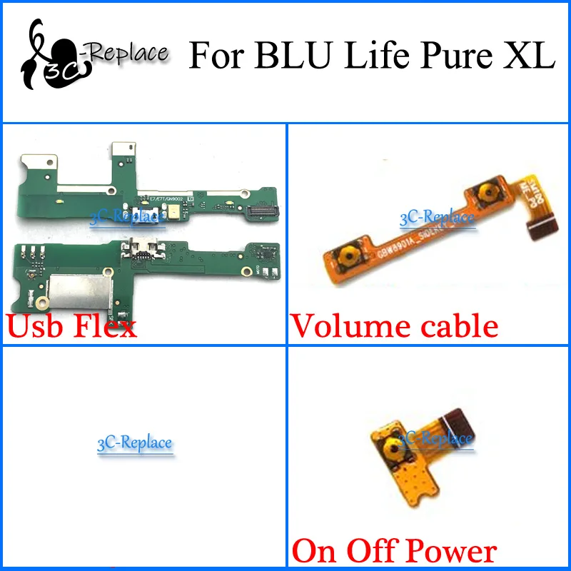 Для BLU life pure XL L260L L259L Usb гибкий вкл/выкл Мощность объемный кабель Flex кабель|Шлейфы