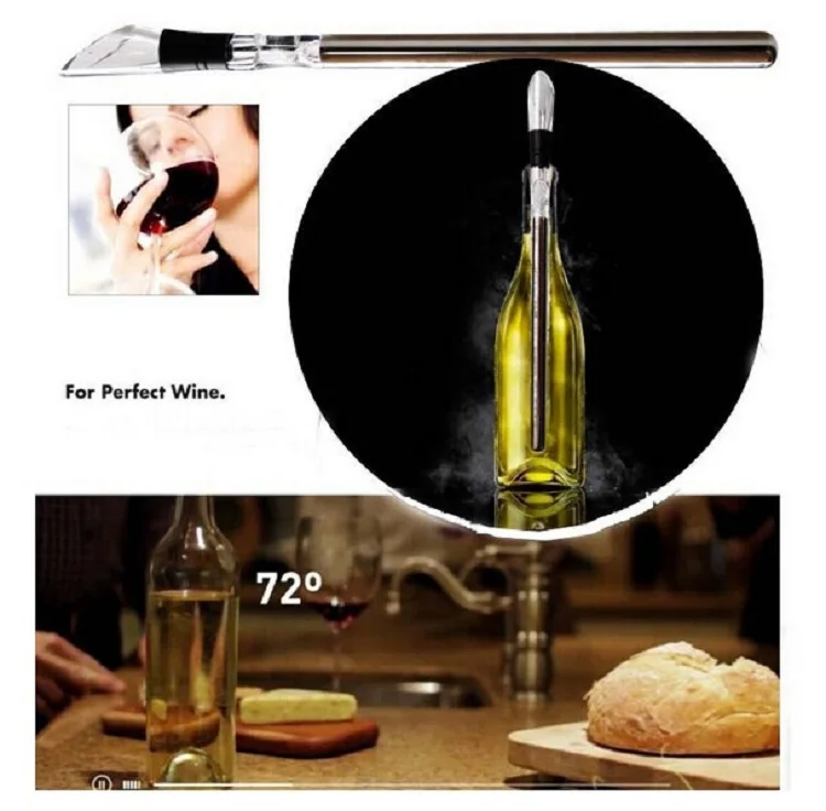 Новое прибытие срочная нержавеющая сталь барная посуда кулер вино Pourer с холодным