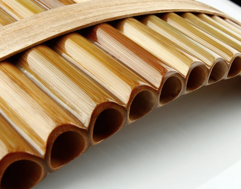 18 Pipes Pan Flute F Key Высокое качество Pan Pipes духовой инструмент Китайский традиционный музыкальный инструмент Bamboo Pan flute