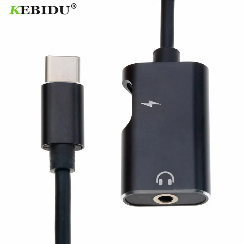 Адаптер для наушников Kebidu 3 5 мм ресивер USB 1 аудиокабель 2 в Type C разветвителя звука