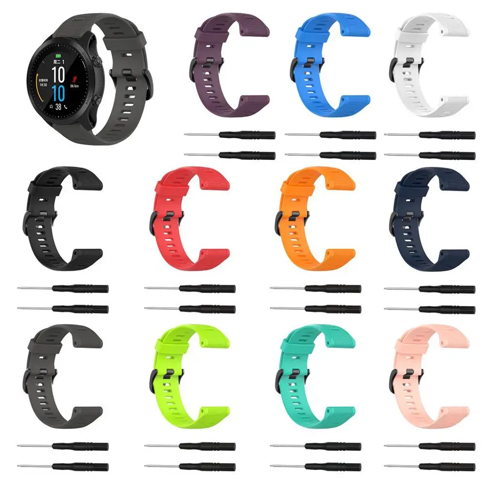 Силиконовый ремешок для Garmin Forerunner 945/935/Fenix 5/Plus 40JUL5|Смарт-аксессуары| |
