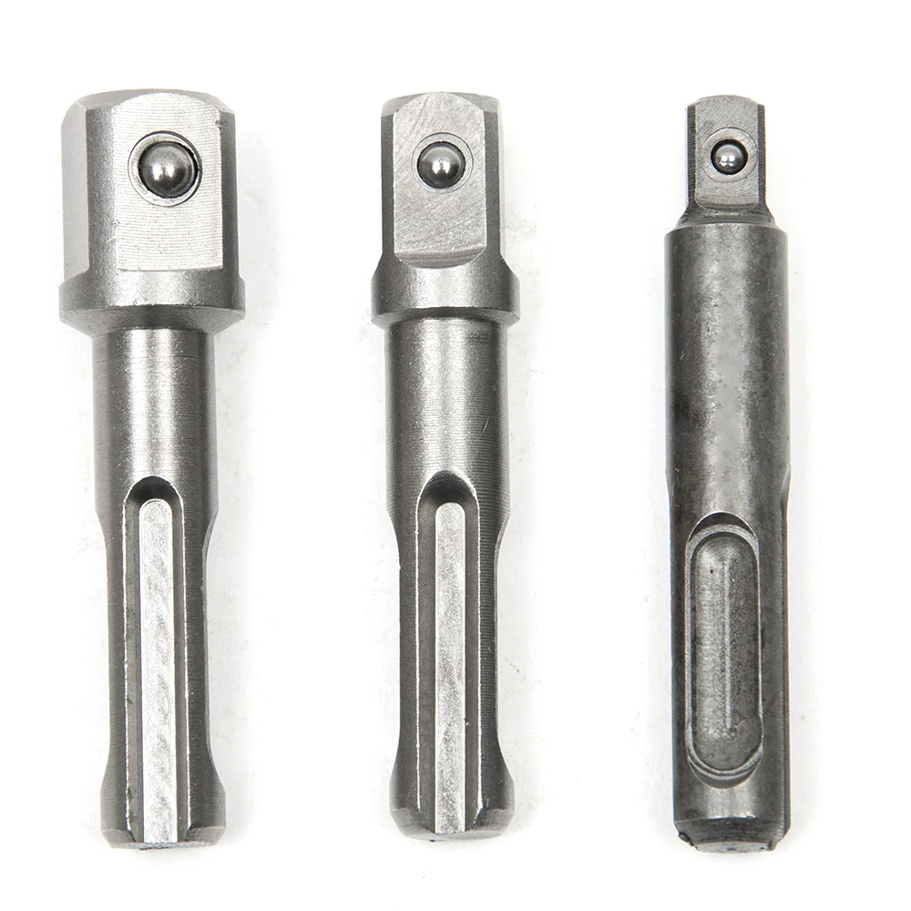 

3pcs SDS Plus Socket Adapter Set 1/4" 3/8" 1/2" Socket Nut Driver Adapter for SDS Plus Drill