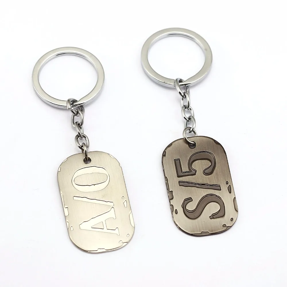 Брелок для ключей Черный Уличный гангста Гангстер Nico армейский собачий тег A0 S5