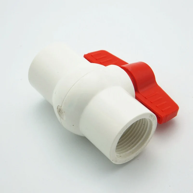 Шаровой кран из ПВХ с внутренней резьбой BSP переходник соединитель для воды