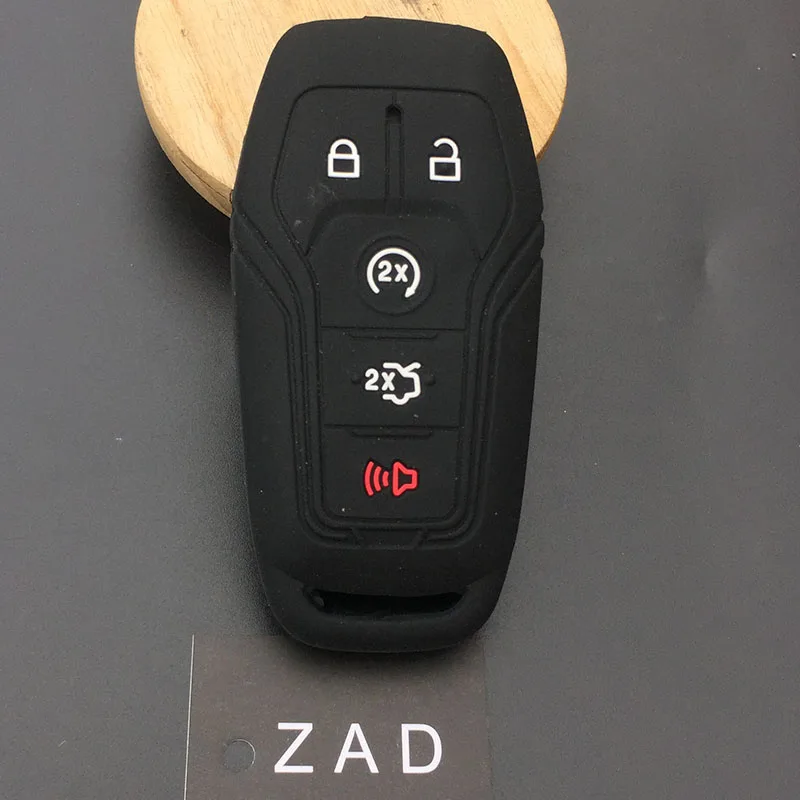 

Силиконовый чехол для брелка на 5 кнопок для Ford taureus Mustang, чехол для ключа для LINCOLN MKC, Fusion, Mondeo Edge