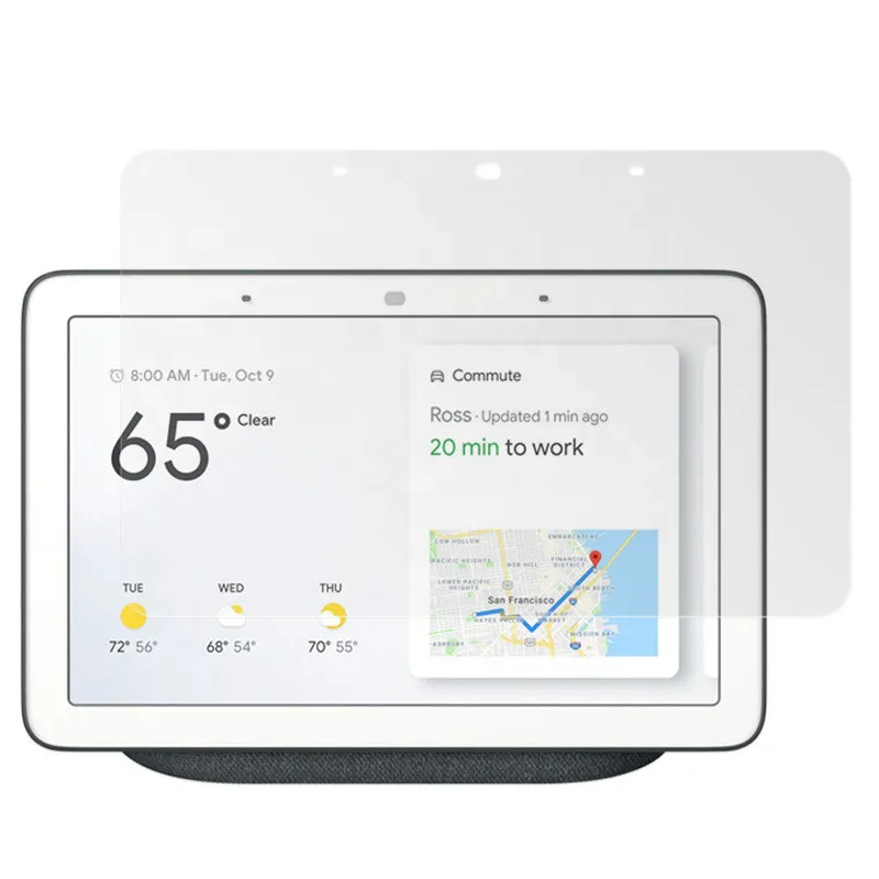 Закаленное стекло для Google Home Hub 7,0 дюйма 0,33 мм высокая прозрачная защитная пленка для экрана