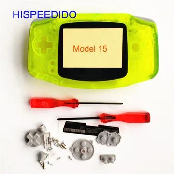 HISPEEDIDO 19 цветов корпус оболочки пакет для Nintendo Gameboy Advance консоли чехол Ремонт Часть для GBA с кнопочные подкладки - Цвет: Model 15