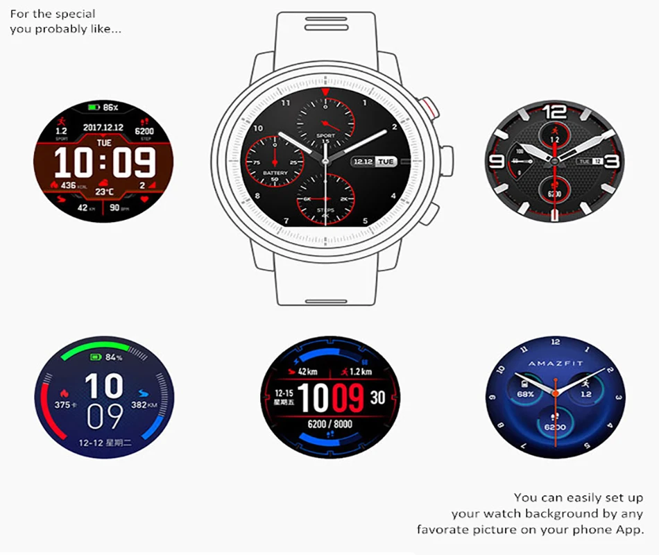 Xiaomi Huami Amazfit Stratos/Watch 2 мужские умные часы с gps PPG пульсометром 5 АТМ водонепроницаемые наручные часы Android и iOS App