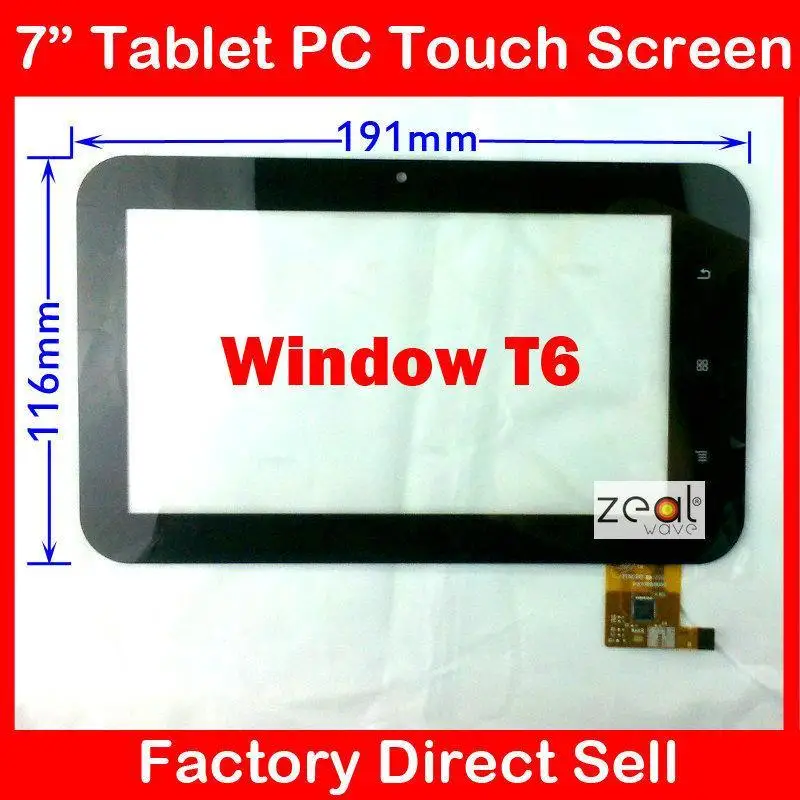 7 &quot7 дюймов емкостный дигитайзер Стекло Замена для окна T6 Vido Yuandao deluxe pb70dr8050