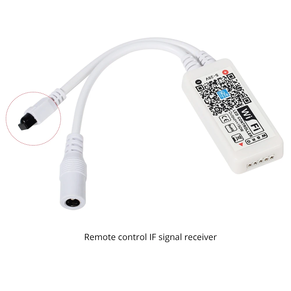DC12V LED WIFI RGBW контроллер с 24 клавишным пультом дистанционного управления IOS/Android