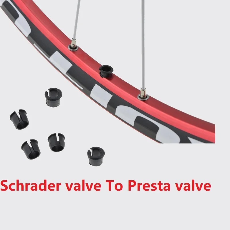 Пластиковая шайба с клапаном для велосипеда регулируемый клапан обод Schrader Valve