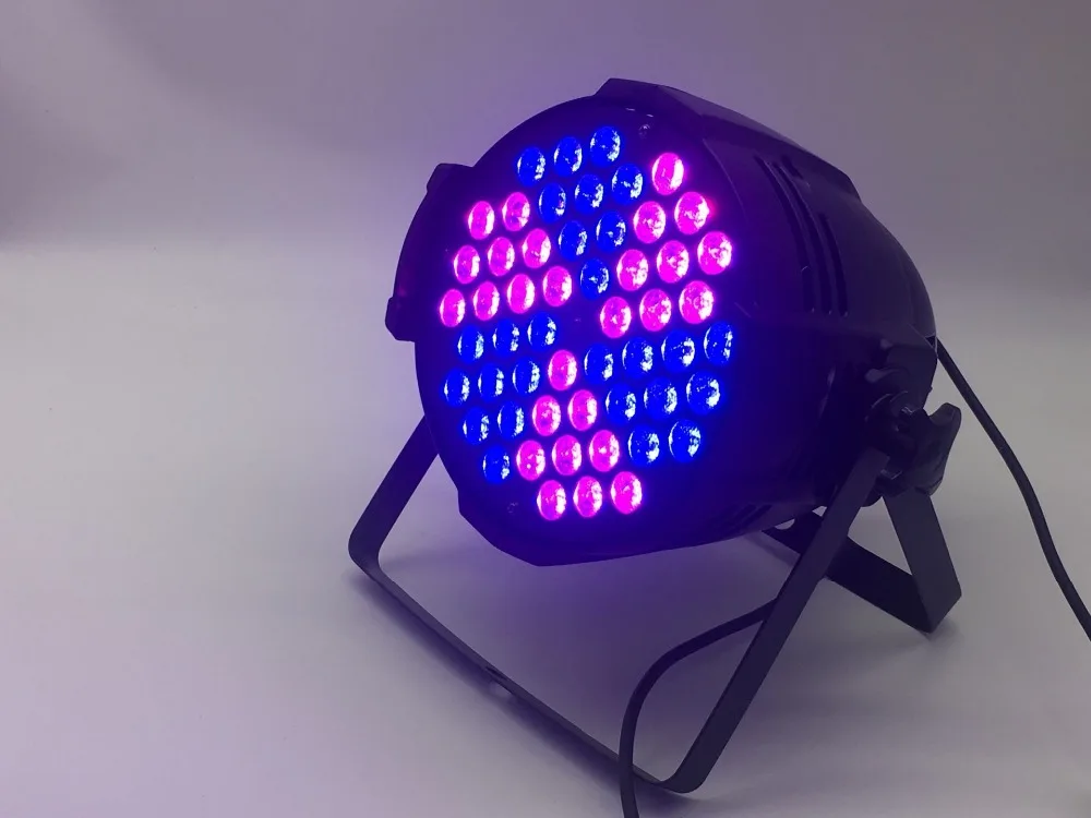 Алюминий корпус 54x9 Вт RGB 3in1 СВЕТОДИОДНЫЙ параболический алюминизированный отражатель дежурное освещение dmx деловой свет профессиональный плоский Пэйлин KTV дискотечная лампа ди-Джея