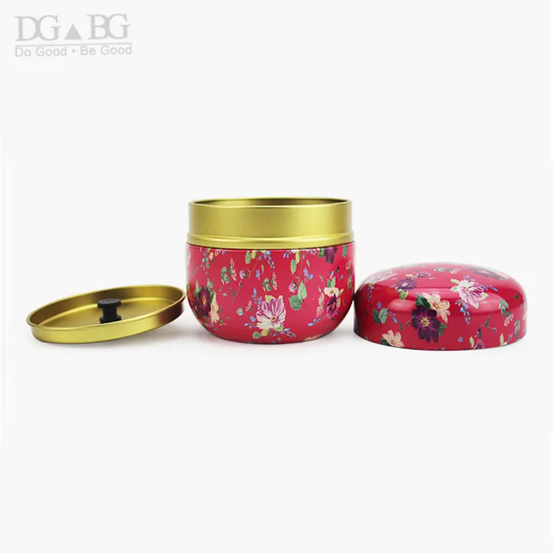 Красные цветочные кремационные урны для прах питомца мини Keepsake железная урна