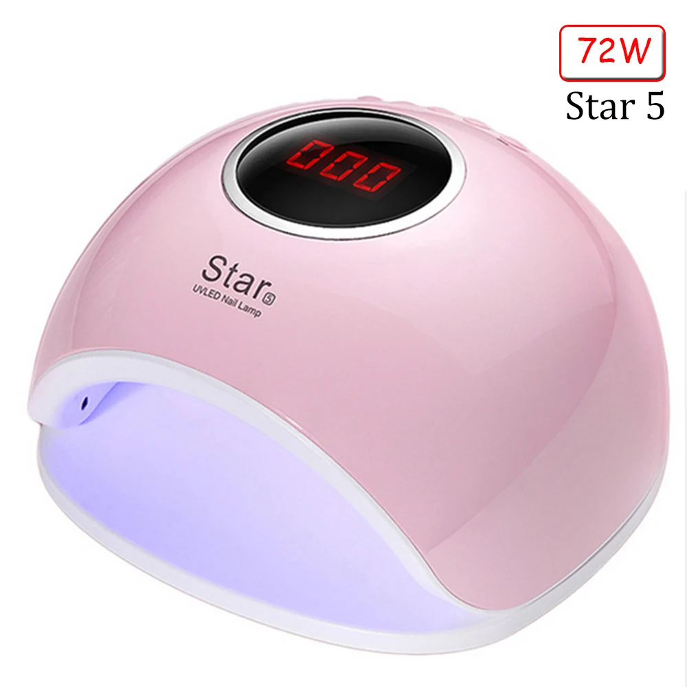 72 Вт/36 Вт УФ лампа светодиодный Сушилка для ногтей всех типов гелей сушка лака с