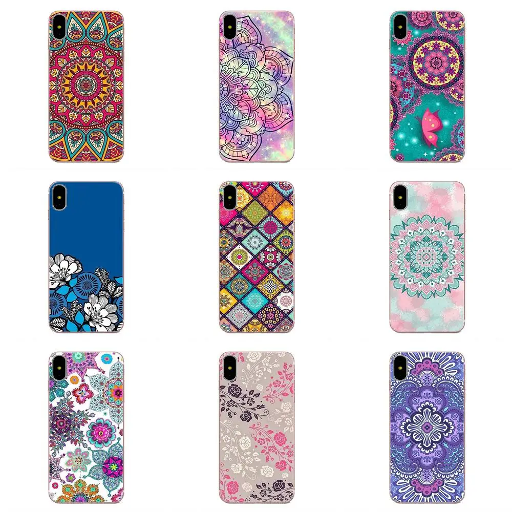 Мягкий защитный чехол с цветочным рисунком Мандала хна для Sony Xperia Z Z1 Z2 Z3 Z4 Z5 compact