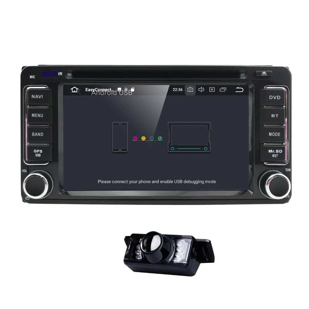 2 din Авторадио Android 8 0 dvd плеер автомобиля для Toyota Land cruise 100 200 COROLLA 150 RAV4 Hilux Прадо 120