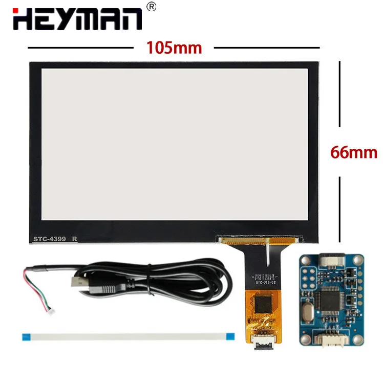 4 3 дюймовый емкостный сенсорный дигитайзер Raspberry Pi мм * 66 сенсорная панель GPS