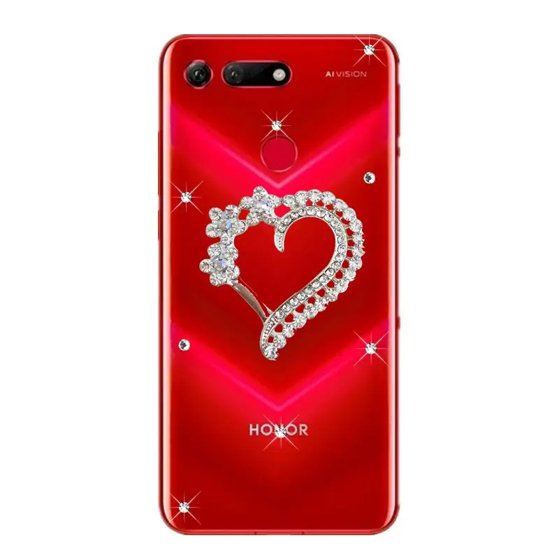 Роскошный блестящий чехол для Huawei Honor View 20 V20 20s 10i 10 9 8 Lite Pro 7X 7S 7C 7A телефона|Бамперы|
