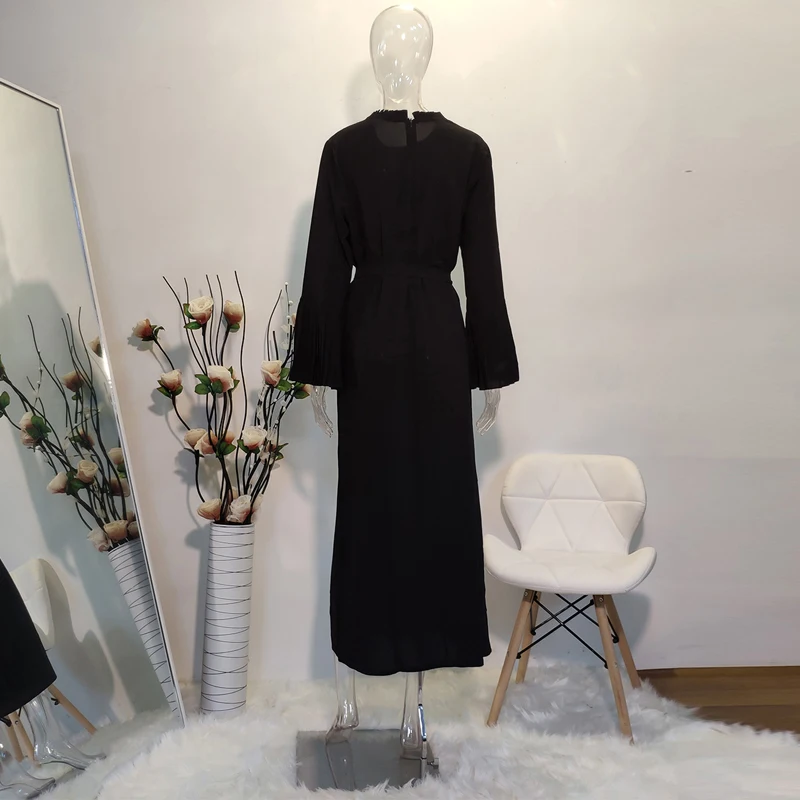Мусульманское платье Рамадана кафтан арабское хиджаб турецкое Tesettur Elbise Robe Musulmane