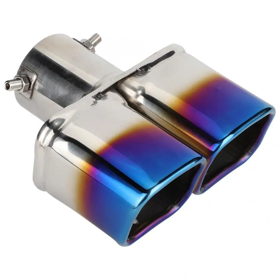 Универсальный автомобильный модифицированный двойной выхлопной трубы из