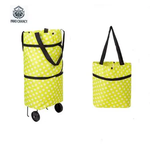 Многофункциональная сумка для покупок, Складная зеленая сумочка-тоут для tugboat, удобная вместительная сумка на колесиках для хранения